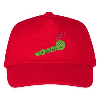 Raupe impressionismus - Kinder Basecap - Rot - Vorne