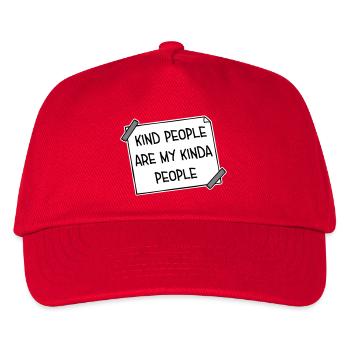 Kind People Are My Kinda People Friendliness - Kids’ Baseball Cap - red - Front