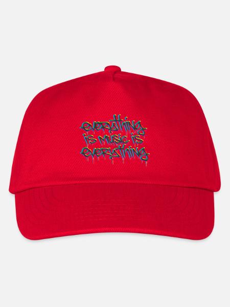 everything is music is everything tricolor - Kids’ Baseball Cap - red