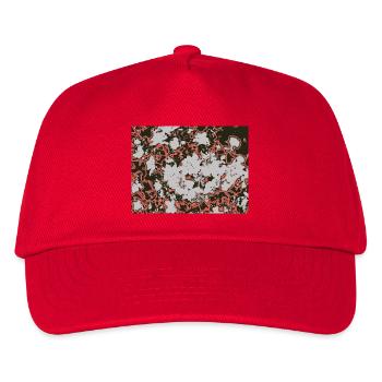 Roter Nebel-Abstractmuster - Kinder Basecap - Rot - Vorne