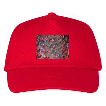 Color Swirl Marble Pattern - Kids’ Baseball Cap - red - Front