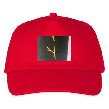Rameau doré sur fond noir - Casquette de baseball Enfant - rouge - Devant