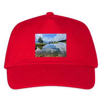 Panorama miroir du lac alpin - Casquette de baseball Enfant - rouge - Devant