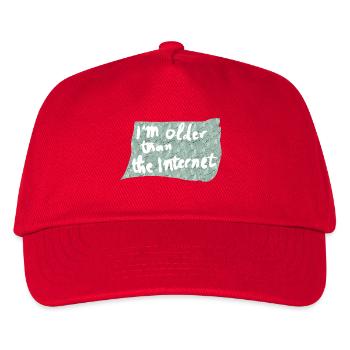Plus vieux qu’Internet - Casquette de baseball Enfant - rouge - Devant