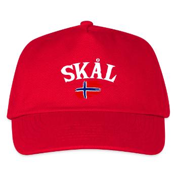 Norway Vacation Norge Fjords Travel Scandinavian - Kinder Basecap - Rot - Vorne