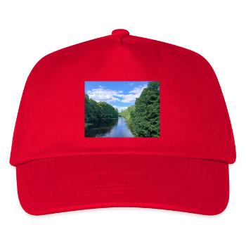 Rivière tranquille au milieu des arbres verdoyants - Casquette de baseball Enfant - rouge - Devant