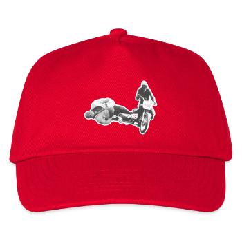 Vintage Sidecar Dare on Retro Bike - Kids’ Baseball Cap - red - Front