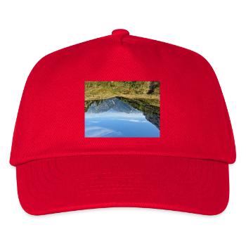 Alpine Panorama - Kinder Basecap - Rot - Vorne