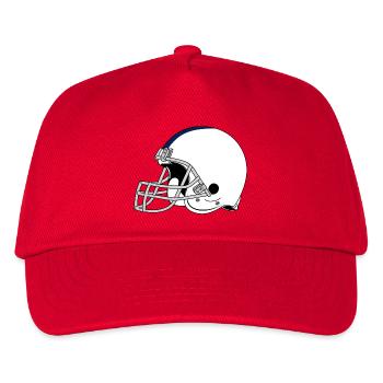 Football Helm - Kinder Basecap - Rot - Vorne
