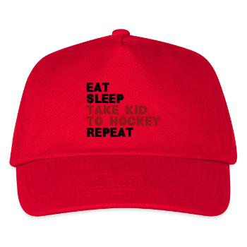 Take kid to hockey - Kinder Basecap - Rot - Vorne
