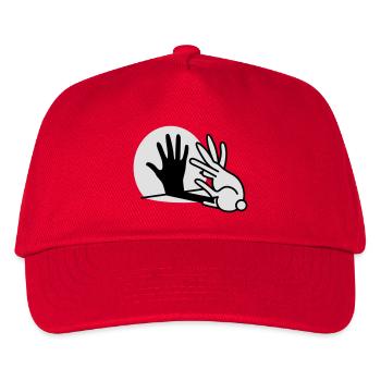 Hand Schattenspiel kaninchen Schattentheater - Kinder Basecap - Rot - Vorne