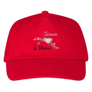 Zeuge der Blumenbraut - Kinder Basecap - Rot - Vorne