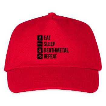 death metal - Kids’ Baseball Cap - red - Front