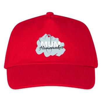 Mum Homemaker - Kinder Basecap - Rot - Vorne