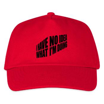 Aucune idée - Casquette de baseball Enfant - rouge - Devant