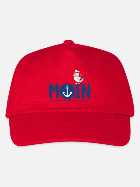 Moin Anker - Kinder Basecap - Rot