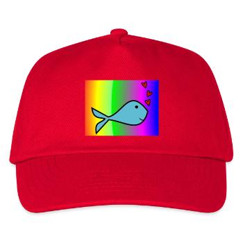 SARDINE. FISH. APRIL FOOL. EASTER. SEA - Kids’ Baseball Cap - red - Front