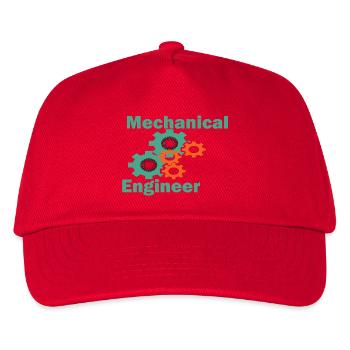 Maschinenbau-Witz-Ingenieur - Kinder Basecap - Rot - Vorne