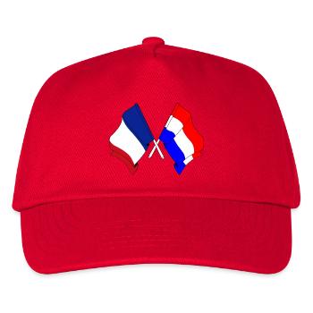 Flag of France and flag of the Netherlands - Kids’ Baseball Cap - red - Front