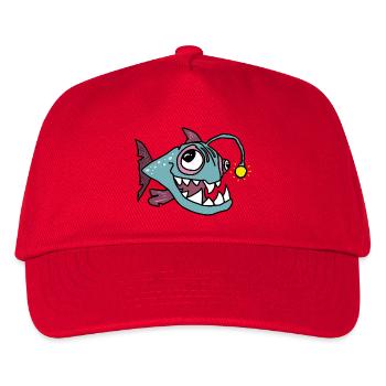Anglerfisch - Kinder Basecap - Rot - Vorne
