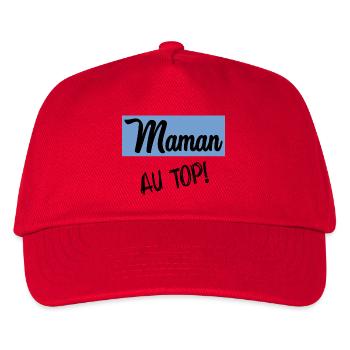 MOTHER'S DAY. HAPPY MOTHER'S DAY. MOM - Kids’ Baseball Cap - red - Front