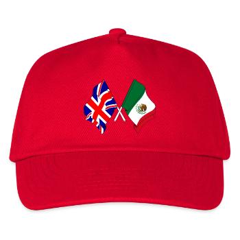 Drapeau de l’Angleterre, drapeau du Mexique - Casquette de baseball Enfant - rouge - Devant