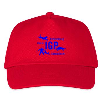 IGP Hundesport - blau - Kinder Basecap - Rot - Vorne