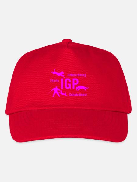 IGP Hundesport - pink - Kinder Basecap - Rot