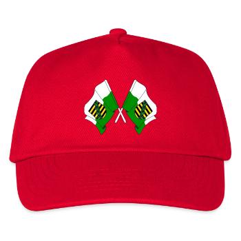 Deux drapeaux de Saxe - Casquette de baseball Enfant - rouge - Devant
