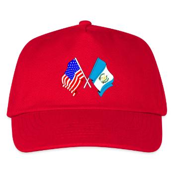 Flag USA and Flag Guatemala - Kids’ Baseball Cap - red - Front