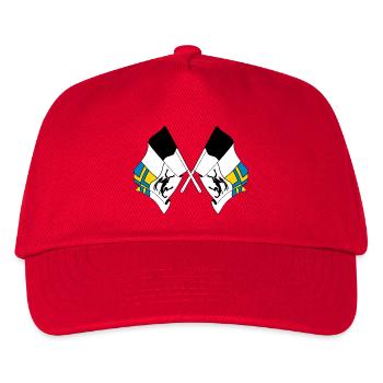 Deux drapeaux des Grisons, Suisse - Casquette de baseball Enfant - rouge - Devant