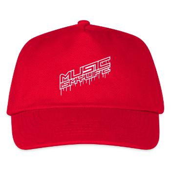 Music is Life Graffiti Tropfen Musik Leben Spruch - Kids’ Baseball Cap - red - Front