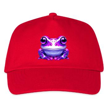 Frosch - Kinder Basecap - Rot - Vorne