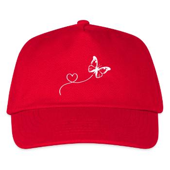 Butterfly Love - Kids’ Baseball Cap - red - Front