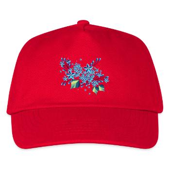 Lilac branch – elegant blue tones in a modern design - Kids’ Baseball Cap - red - Front