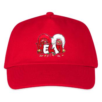 Karneval Kostüm Helau Karnevalszeit Kostüm - Kinder Basecap - Rot - Vorne