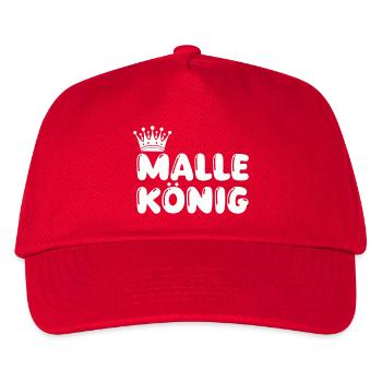Malle König - Kids’ Baseball Cap - red - Front