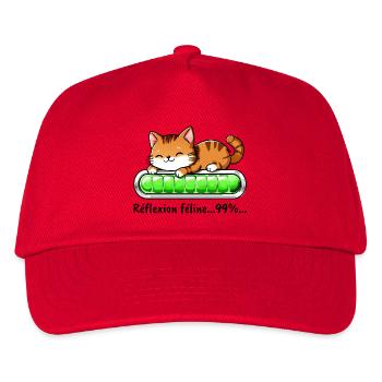 Réflexion Féline à 99% - Chat Mignon - Casquette de baseball Enfant - rouge - Devant