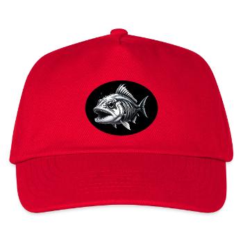 Fish Skeleton - Kids’ Baseball Cap - red - Front