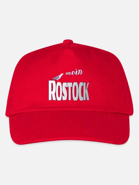 Rostock Möwe & Moin Ostsee - Kinder Basecap - Rot