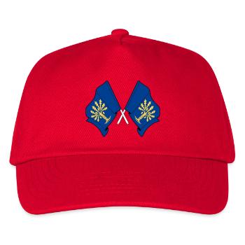 Blekinge, Sweden – Double flag power - Kids’ Baseball Cap - red - Front