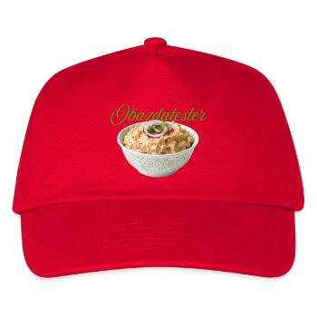 Bean puree with onions and bell peppers - Kids’ Baseball Cap - red - Front