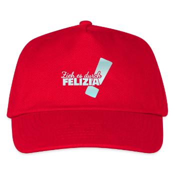 Vorname Felizia - Kinder Basecap - Rot - Vorne