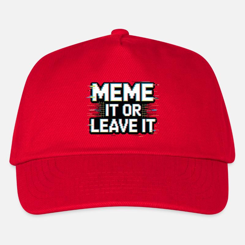 Meme It Or Leave It - Kids’ Baseball Cap - red