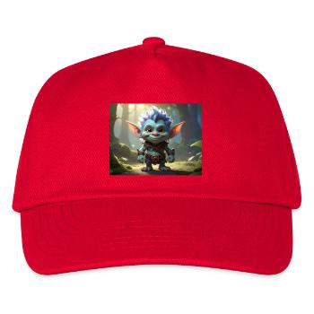 Troll de la forêt bleue dans la forêt de lune - Casquette de baseball Enfant - rouge - Devant