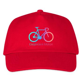 Elegance in Motion Bicycle - Kids’ Baseball Cap - red - Front