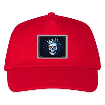 PIXEL PIRATE – Geek & Science-Fiction - Kinder Basecap - Rot - Vorne