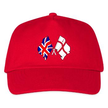 City of London & Great Britain Flags - Kids’ Baseball Cap - red - Front