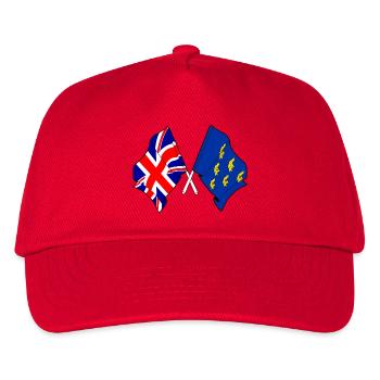 West Sussex Flagge & britische Flagge - Kinder Basecap - Rot - Vorne
