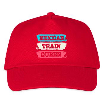 Domino Mexican Train - Kinder Basecap - Rot - Vorne